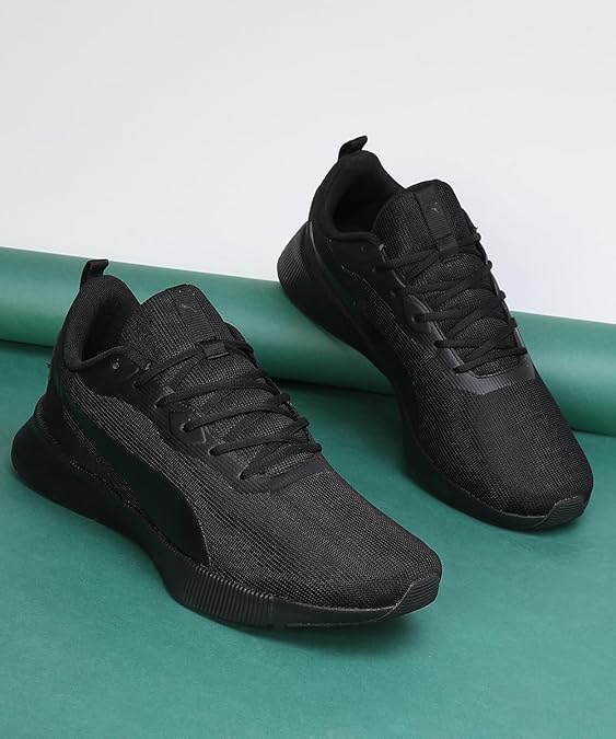Puma Unisex-Adult Flyer Flex V1 Black-Black Running Shoe - 7 UK (31062001)