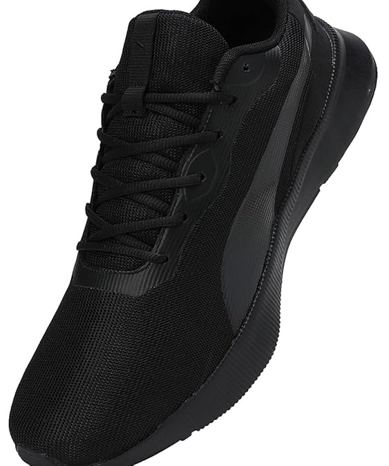 Puma Unisex-Adult Flyer Flex V1 Black-Black Running Shoe - 7 UK (31062001)