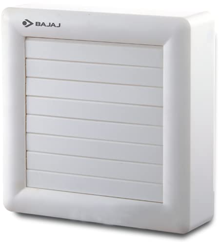 Bajaj Jefe Smart 150 MM Exhaust Fan | Movement Sensor | Insect Protection | 100% Copper Motor | Motorised Louvre 【White】
