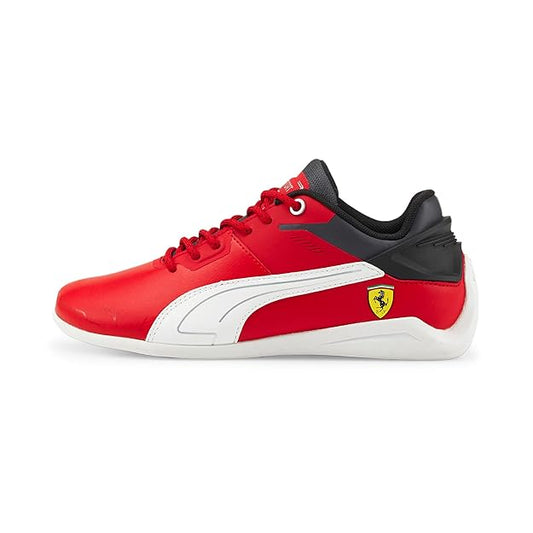 Puma Unisex-Adult Ferrari Drift Cat Delta Jr Rosso Corsa White Sneaker UK-6 (30689605)