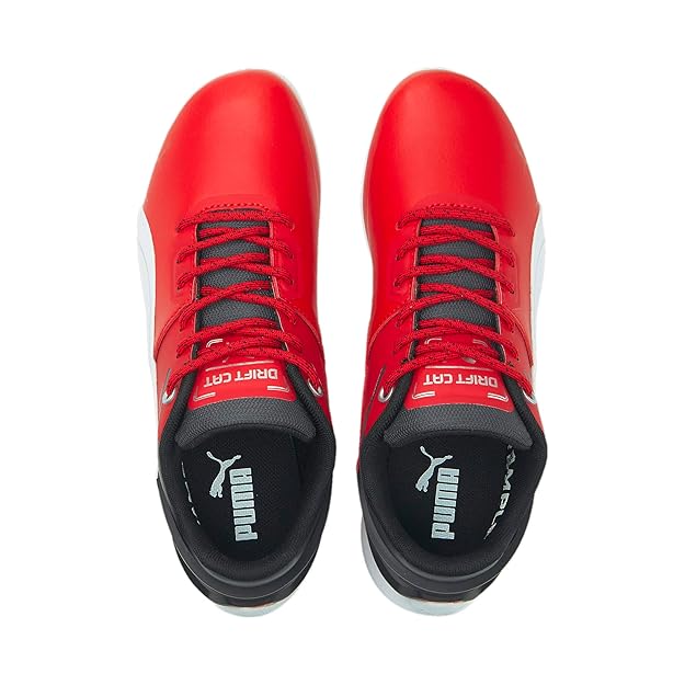 Puma Unisex-Adult Ferrari Drift Cat Delta Jr Rosso Corsa White Sneaker UK-6 (30689605)