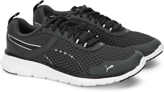 PUMA Flex Essential Pro Running Shoes For Men (Dark Shadow-Black , 3 UK )