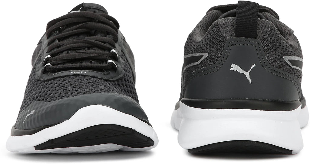 PUMA Flex Essential Pro Running Shoes For Men (Dark Shadow-Black , 3 UK )