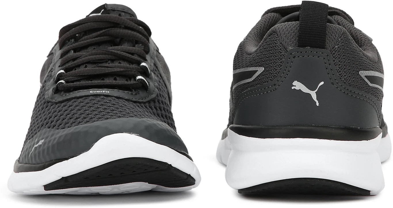 PUMA Flex Essential Pro Running Shoes For Men (Dark Shadow-Black , 3 UK )
