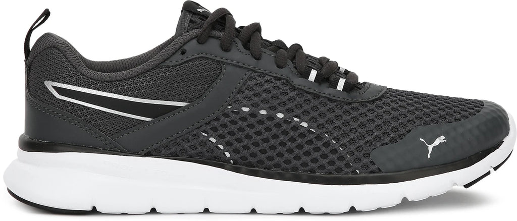 PUMA Flex Essential Pro Running Shoes For Men (Dark Shadow-Black , 3 UK )