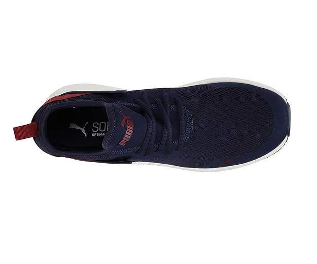 PUMA unisex-adult Pacer Next Cage Core Peacoat-Rhubarb-Whisper White Sneaker UK-8 (36998202)