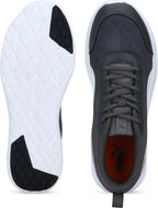 PUMA Omega Walking Shoes For Men (Asphalt-Charcoal Gray- White  , 7)