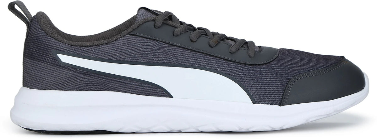 PUMA Omega Walking Shoes For Men (Asphalt-Charcoal Gray- White  , 7)