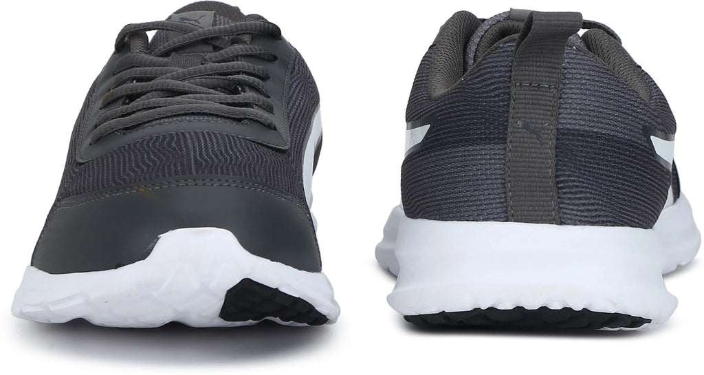 PUMA Omega Walking Shoes For Men (Asphalt-Charcoal Gray- White  , 7)
