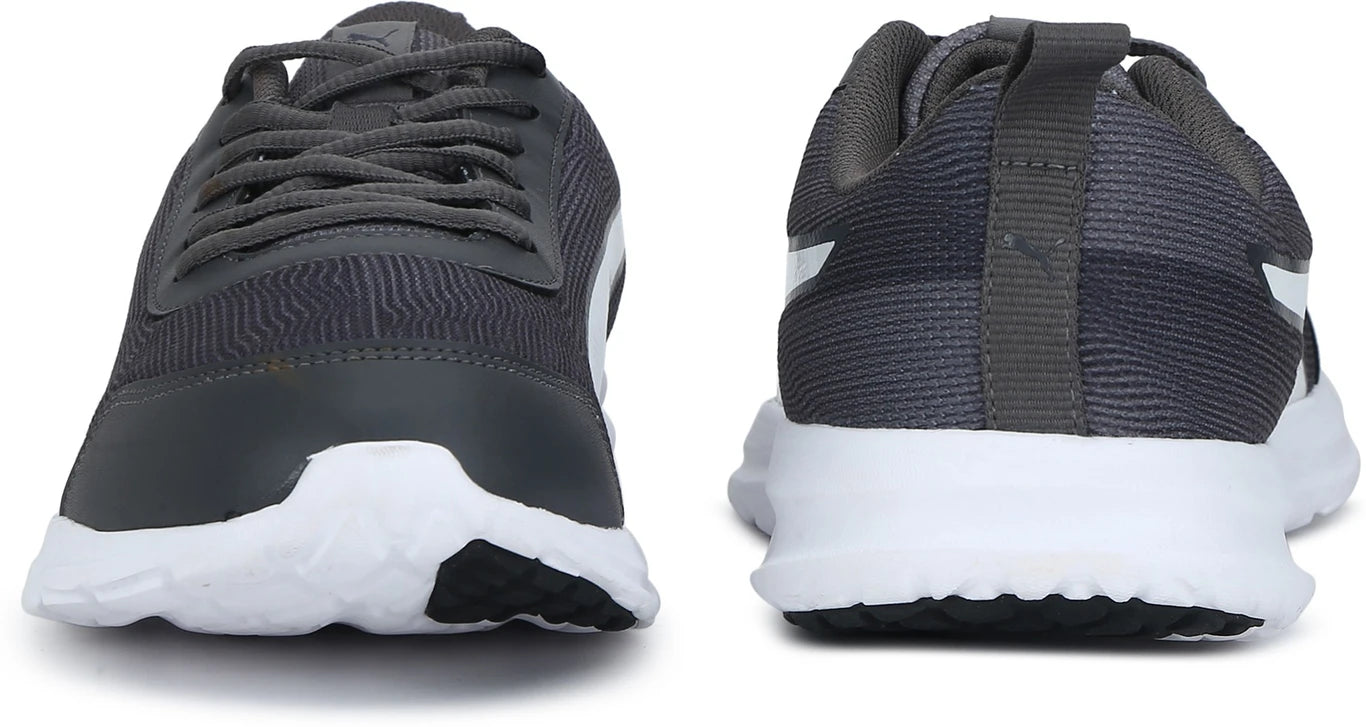PUMA Omega Walking Shoes For Men (Asphalt-Charcoal Gray- White  , 7)