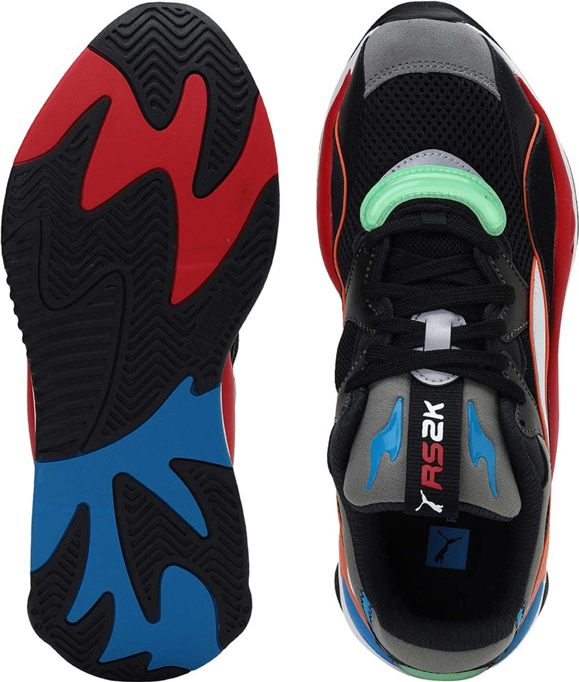 PUMA RS-2K Internet Exploring Walking Shoes For Men (Black , 3)