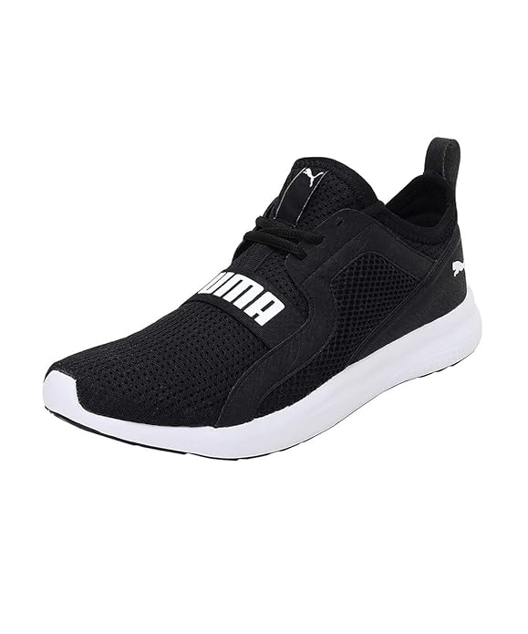 PUMA Men's Troy MU Running Shoe Black White Sneaker UK-11 (37331405)