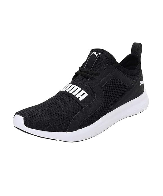 PUMA Men's Troy MU Running Shoe Black White Sneaker UK-11 (37331405)