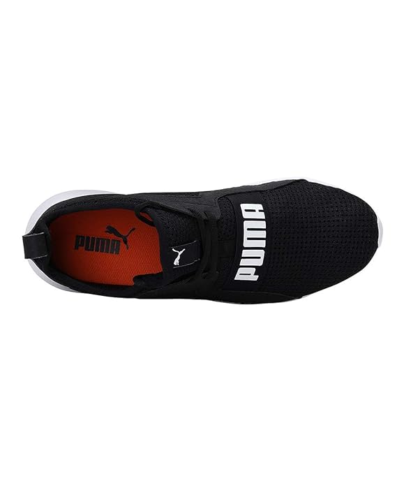 PUMA Men's Troy MU Running Shoe Black White Sneaker UK-11 (37331405)
