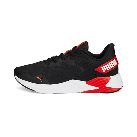 Puma Unisex-Adult Disperse XT 2 Mesh Black-for All Time Red-White Training Shoe UK-8(37685812)