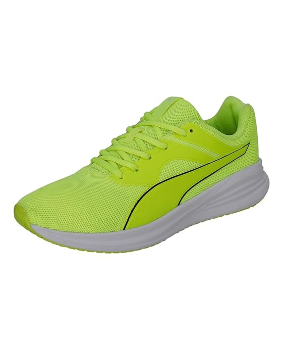 Puma Unisex-Adult Transport Lime Squeeze-Black Walking Shoe - 12 UK (37702810)
