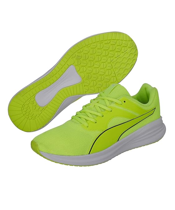 Puma Unisex-Adult Transport Lime Squeeze-Black Walking Shoe - 12 UK (37702810)