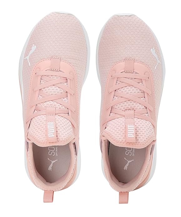 Puma Women's Softride Ruby Luxe WN's Rose Dust-White Running Shoe - UK-4