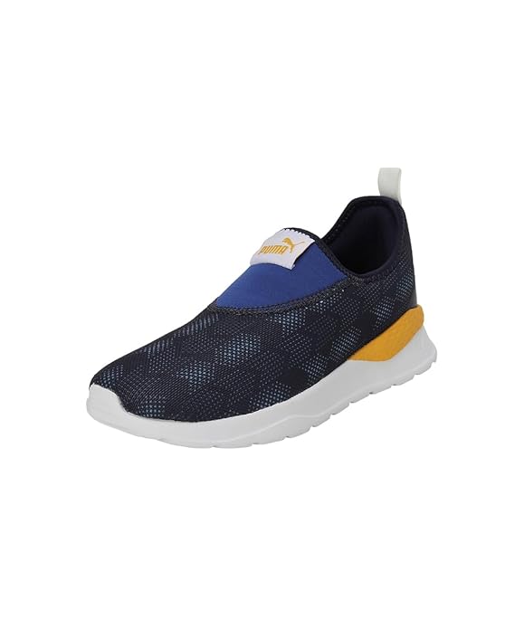 Puma Unisex Barney Junior Peacoat-Limoges-Spectra Yellow Sneaker UK-6 (39187401)