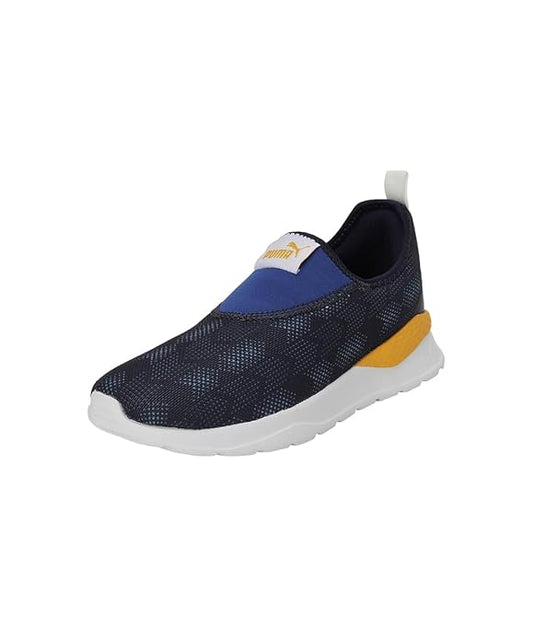 Puma Unisex Barney Junior Peacoat-Limoges-Spectra Yellow Sneaker UK-6 (39187401)