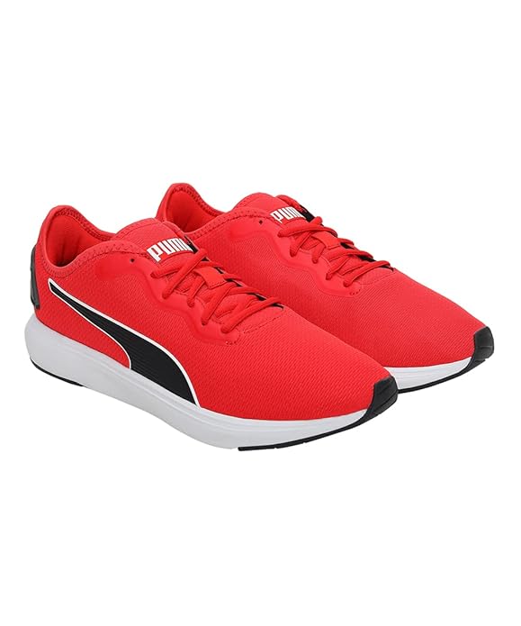 PUMA Unisex Softride Cruise Walking Shoes High Risk Red-Puma Black (37616703)
