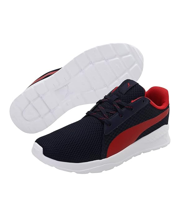 Puma Unisex-Adult Hampton Peacoat-High Risk Red Sneaker UK (38678703)