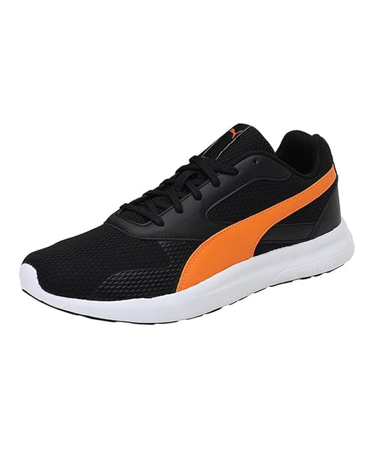 Puma mens Firefly IDP Closed shoe Puma Black-Vibrant Orange UK-9(38026003)