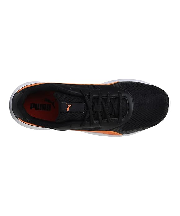 Puma mens Firefly IDP Closed shoe Puma Black-Vibrant Orange UK-9(38026003)