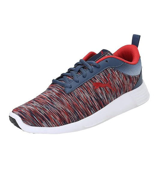 PUMA Women's Carol Lace Up Wn s IDP Dark Denim-P Plein Air-High Risk Red Sneaker UK-7 (38047903)