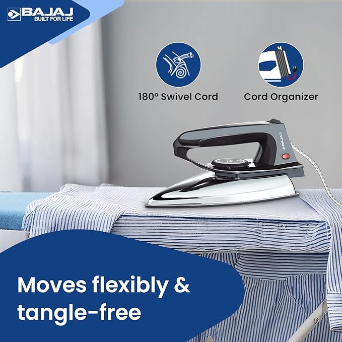 Bajaj DX-2 600W Dry Iron (Black)