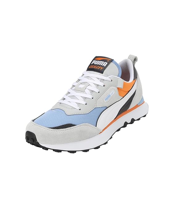 Puma Unisex-Adult Rider FV Future Vintage Ash Gray-Blissful Blue Sneaker - 9 UK (38767228)