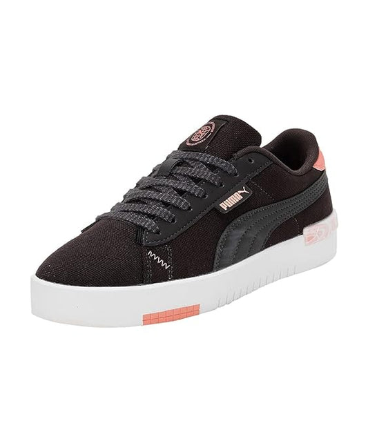 Puma Womens Jada Renew Better Flat Dark Gray-Hibiscus Flower-White Sneaker - 4UK (38938402)