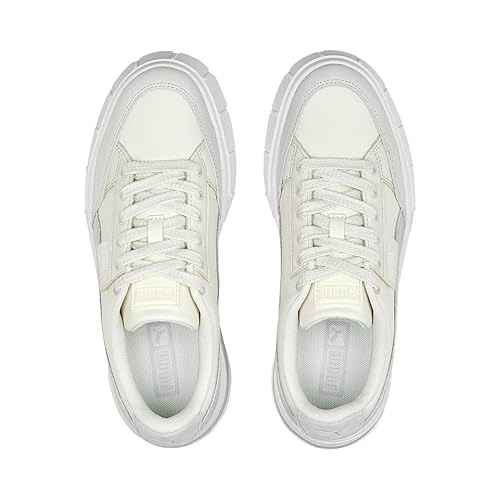 Puma Women's Mayze Stack Luxe WNS Warm White-Marble Sneaker - UK-4