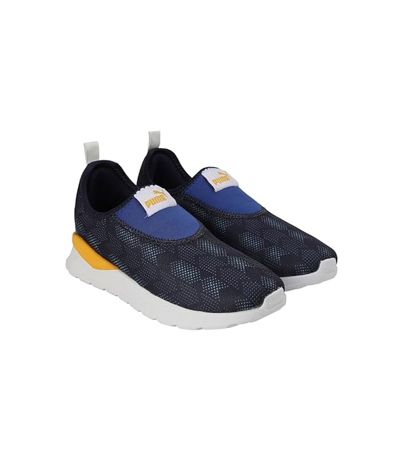 Puma Unisex Barney Junior Peacoat-Limoges-Spectra Yellow Sneaker UK-6 (39187401)