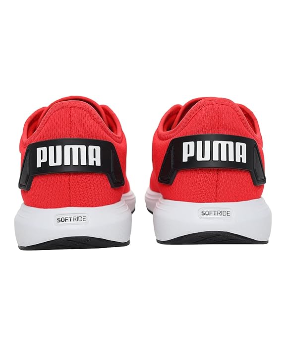 PUMA Unisex Softride Cruise Walking Shoes High Risk Red-Puma Black (37616703)