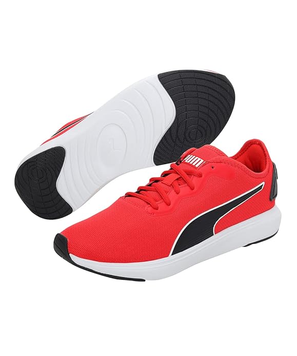 PUMA Unisex Softride Cruise Walking Shoes High Risk Red-Puma Black (37616703)