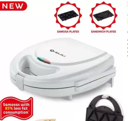 BAJAJ Samosa and Sandwich maker Toast  (White)