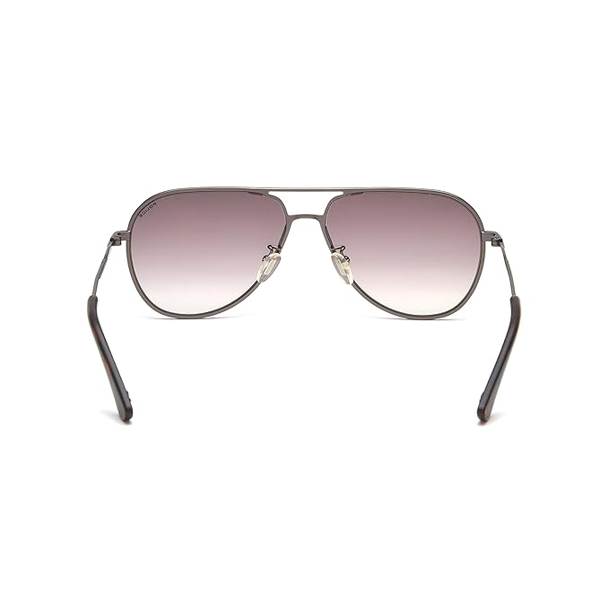 Police Eyewear | Brown Gradient Lens Aviator Sunglass | Full Rim | Shiny Dark Gun Brown Frame With 100% U.V. Protection | Men Sunglasses | Large Size | Spl359A59568Sg