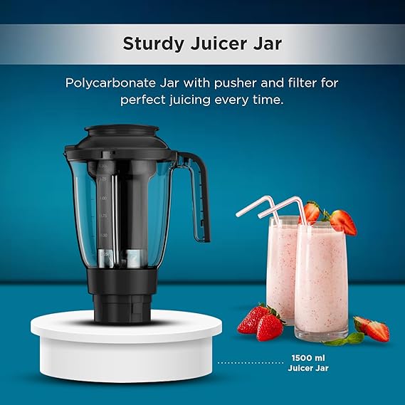 BUTTERFLY RAPID 750 W JUICER MIXER GRINDER (4 JARS BLACK)
