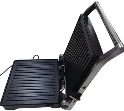 Bajaj Majesty Grill Ultra 2000W 4-Slice Grill Sandwich Maker | 180° Open Grill | Adjustable Hinge & Temperature Control | Non-Stick Coated Plate | Drip Oil Collector | Black