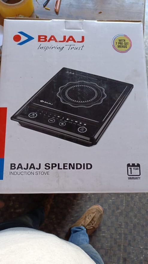 BAJAJ SPLENDID INDUCTION COOKTOP BLACK 1200W
