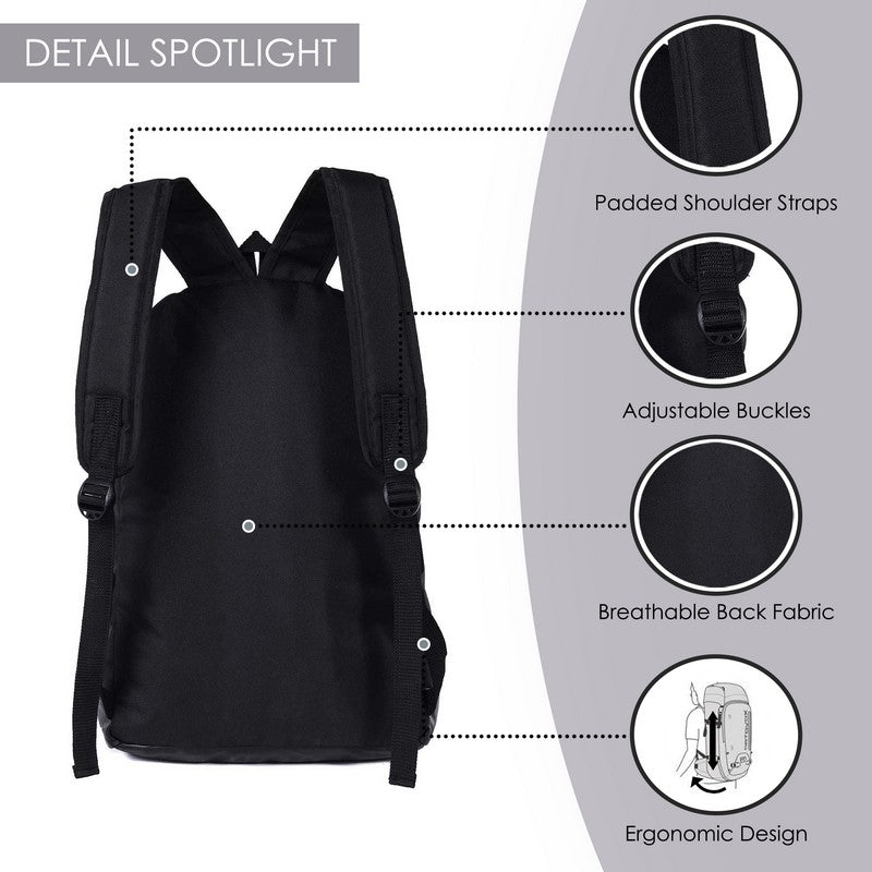 POLESTAR Epic BLKCPRT Casual Backpack with 15.6″ laptop compartment- Black