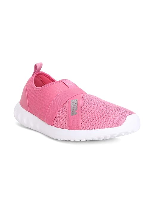 Puma Unisex-Adult Dwane Slip-On Pink Glimmer-Silver Running Shoe - 4 UK (19333209)