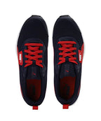 Puma Mens Ampi Peacoat-High Risk Red-Puma White Running Shoe - 7 UK