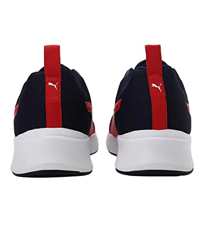 Puma Mens Ampi Peacoat-High Risk Red-Puma White Running Shoe - 7 UK