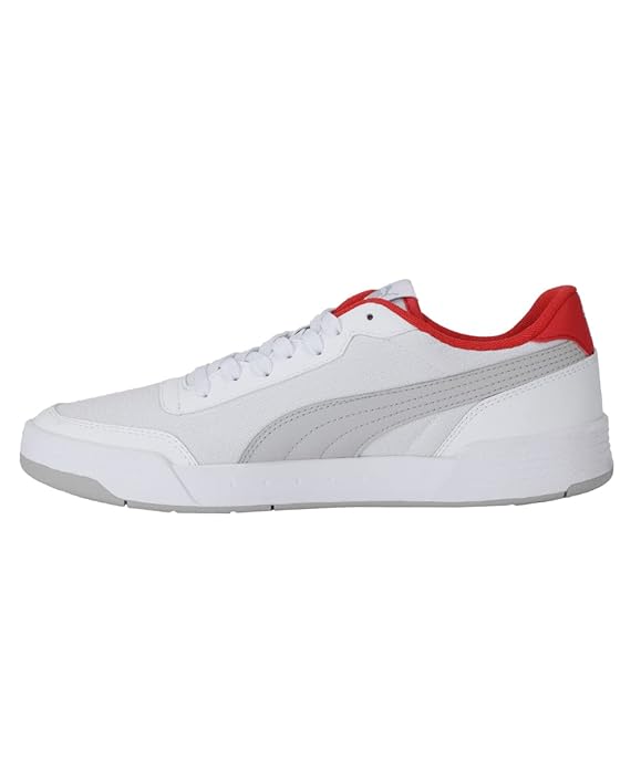 Puma | Caracal Style Sneakers | White-Gray Violet-High Risk Red | 3.5UK
