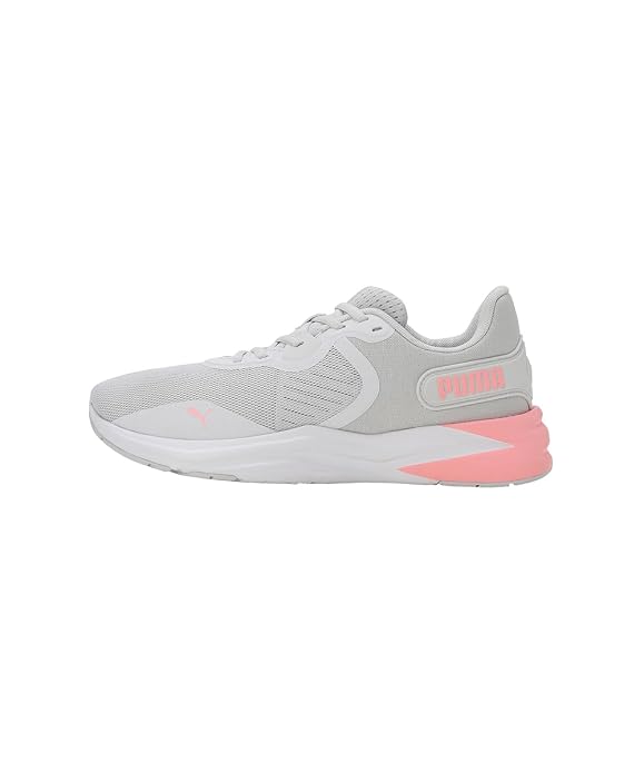 Puma Unisex-Adult Disperse XT 3 Feather Gray-White-Koral Ice Training Shoe - 8 UK
