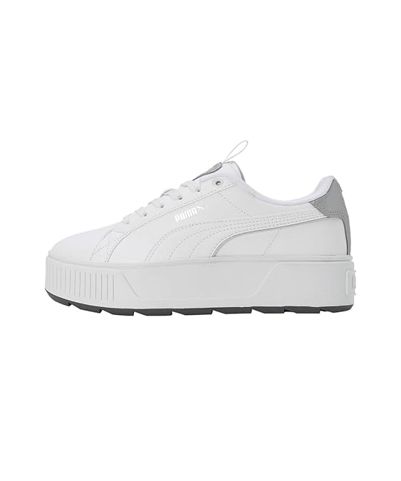 Puma Womens Karmen Pop-up Metallics Sneaker ( White , 4 )