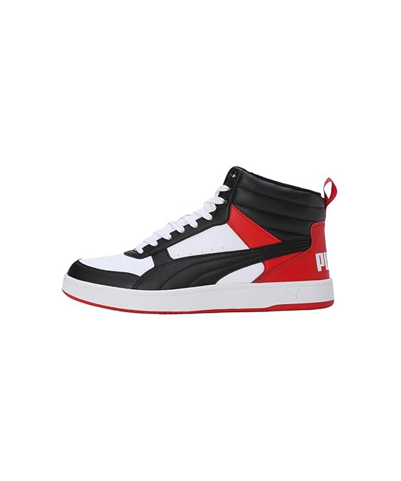 Puma Mens Vegas High Risk Red-White-Black Sneaker - 6 UK