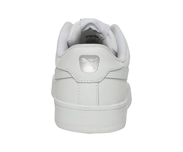 Puma Unisex Adult Court Breaker Derby L White Leather Sneakers-10 UK